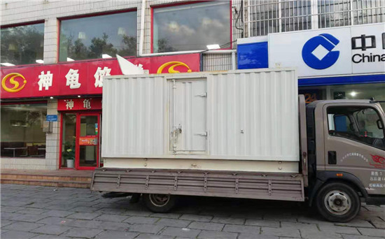 两当出租发电机施工案例